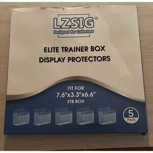 5x Box Protector For ELITE TRAINER Boxes. ETB Clear Display Case